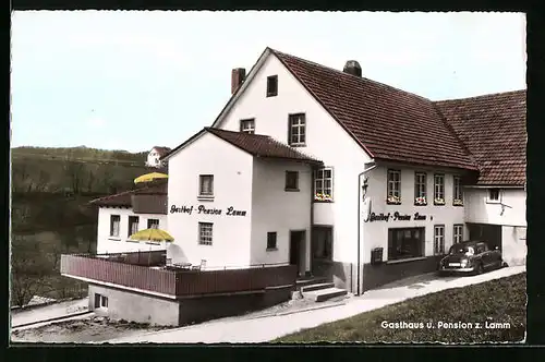 AK Rüsswihl /Schwarzwald, Gasthaus u. Pension z. Lamm