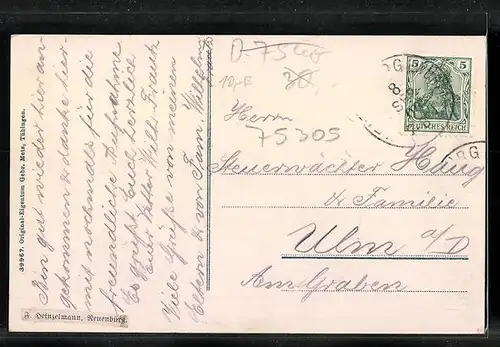 AK Neuenbürg a. d. Enz, Partie bei der Turnhalle