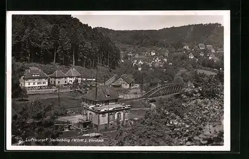 AK Neuenbürg /Württ., Partie in der Vorstadt