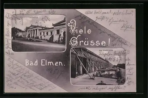AK Bad Elmen, Am Gradierwerk, Lindenbad