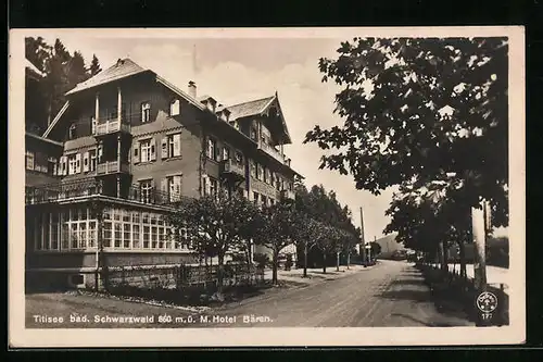 AK Titisee /Bad. Schwarzwald, Hotel Bären
