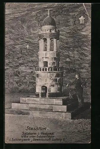 AK Stassfurt, Salzturm im Festsaal im Salzbergwerk Gewerkschaft Ludwig II