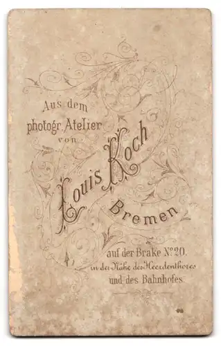 Fotografie Louis Koch, Bremen, Auf der Brake 20, Knabe mit weit geöffneten Augen