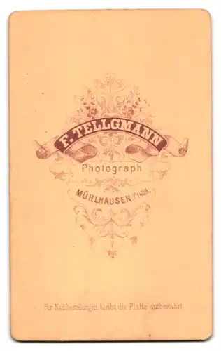 Fotografie F. Tellgmann, Mühlhausen i. Th., Portrait eines Knaben mit welligem Haar