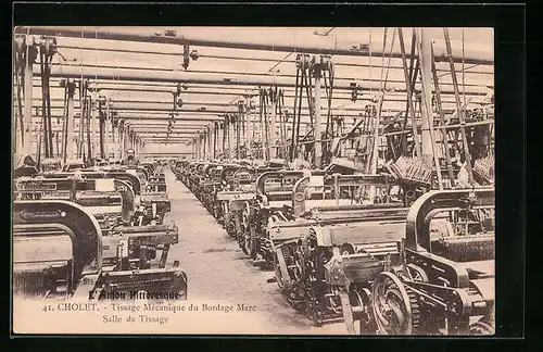 AK Cholet, Tissage Mécanique du Bordage Marc Salle de Tissage
