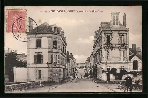 AK Chalonnes-s /-Loire, La Grand`Rue