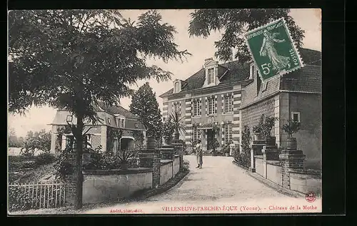 AK Villeneuve-l`Archevêque, Château de la Mothe