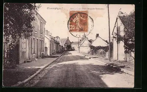 AK Champignelles, Rue Jean-Jacques-Rousseau