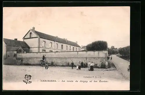 AK Cerisiers, La route de Joigny et lesEcoles