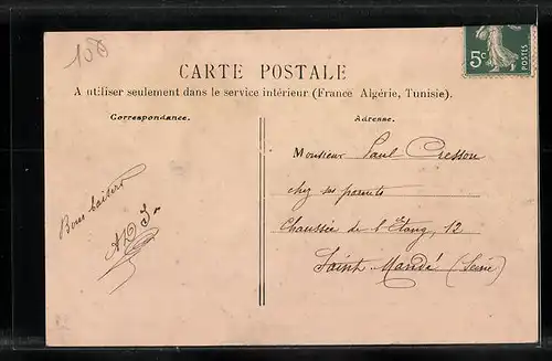 AK Sens, Concours de Musique du 7 Juin 1908, Le Detile des Societes