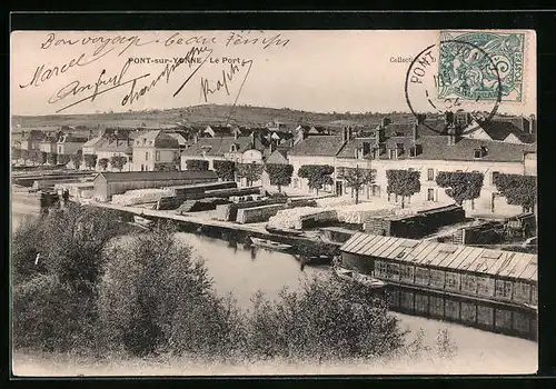 AK Pont-sur-Yonne, Le Port