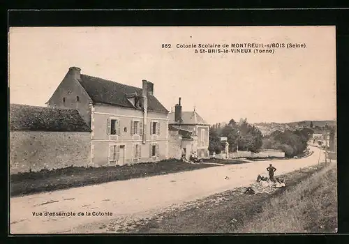 AK St-Bris-le-Vineux, Vue dénsemble de la Colonie, Colonie Scolaire de Monreuil-s /Bois