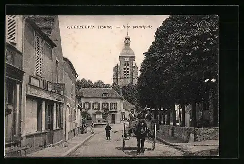 AK Villeblevin, Rue principale