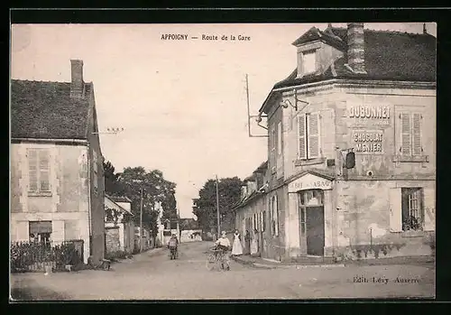 AK Appoigny, Route de la Gare