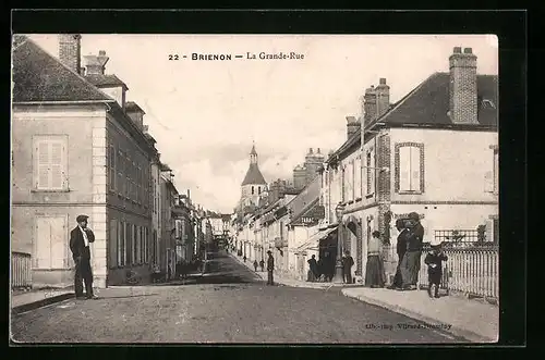 AK Brienon, La Grande-Rue
