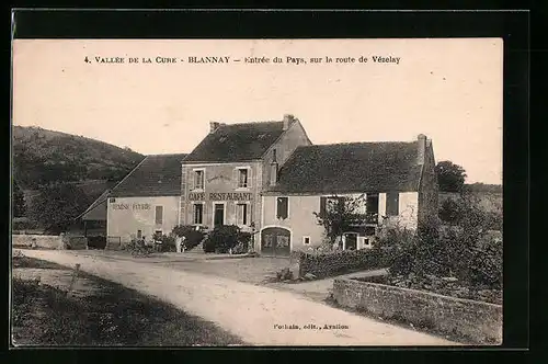 AK Blannay, Vallee de la Cure, Entree du Pays, dur la route de Vezelay