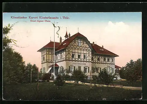 AK Klosterlausnitz i. Thür., Hotel Ernst-Agnes-Heim