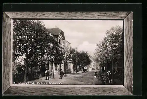 AK Klosterlausnitz i. Thür., Partie in der Bahnhofstrasse