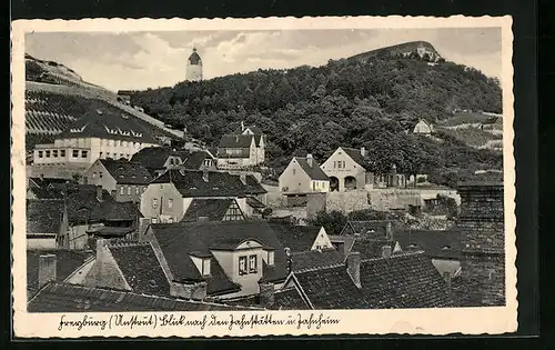 AK Freyburg a. Unstrut, Blick über den Ort