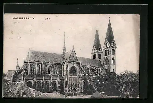 AK Halberstadt, Ansicht des Doms
