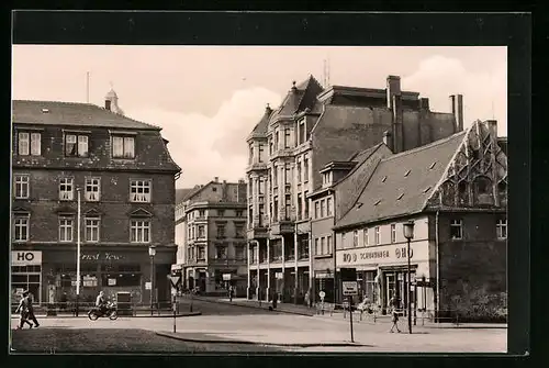 AK Zeitz, Blick in die Fischstrasse