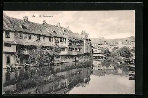 AK Erfurt, Uferpartie am Junkersand