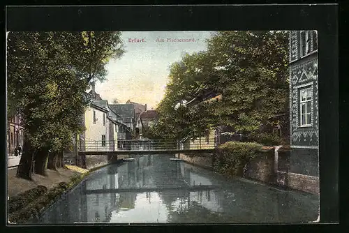 AK Erfurt, Brücke am Fischersand