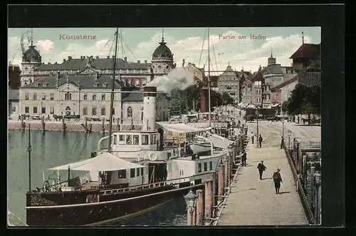 AK Konstanz, Partie am Hafen