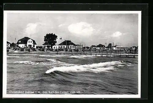 AK Dahme, Das Bad der Ferien vom Ich mit -Fahne