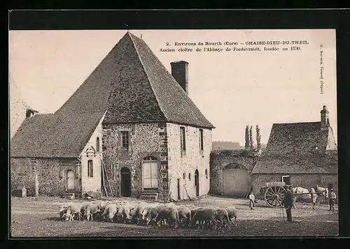 AK Chaise-Dieu-du-Theil, Ancien cloitre de l`Abbaye de Fontevrault