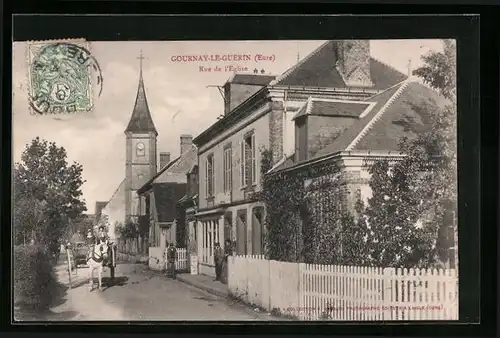 AK Gournay-le-Guérin, Rue de l`Eglise