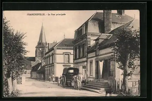 AK Francheville, La Rue principale