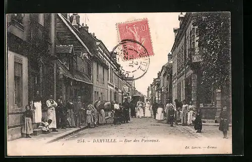 AK Damville, Rue des Puiseaux