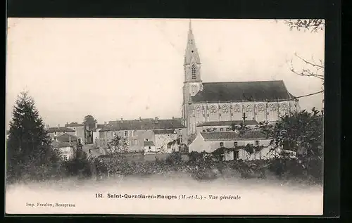 AK Saint-Quentin-en-Mauges, Vue generale