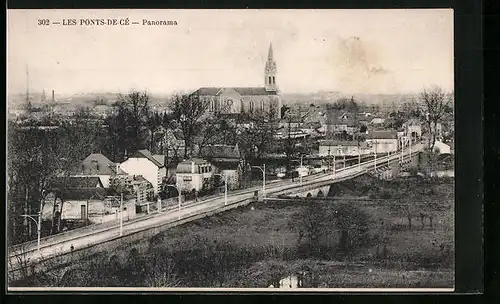AK Les Ponts-de Cé, Panorama