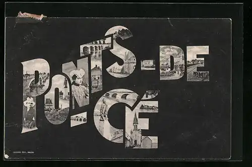 AK Les Ponts-de Cé, L`Eglise, les Ponts, Monument