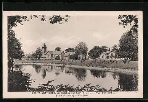 AK Selches-sur-Loire, Les Trinottières - Vue d`ensemble prise de l`Etang