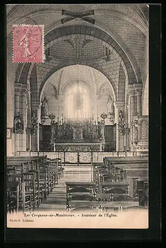 AK Les Cerqueux-de-Maulévrier, Interieur de l`Eglise