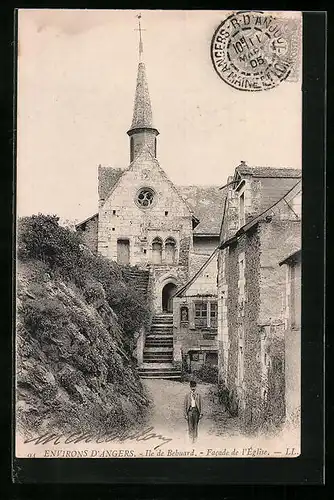 AK Ile de Béhuard, Facade de l`Eglise