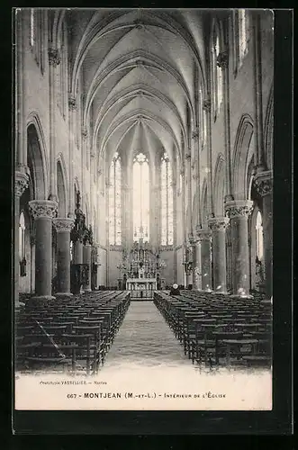 AK Montjean, Interieur de l`Eglise