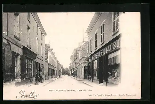 AK Doué-la-Fontaine, Rue Foullon