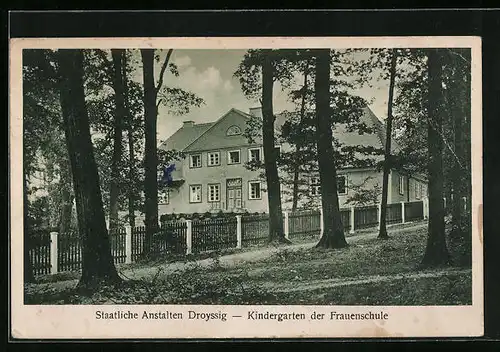 AK Droyssig, Staattliche Anstalten, Kindergarten der Frauenschule