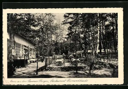 AK Rauen, Restaurant Bismarckbaude an den Rauener Bergen