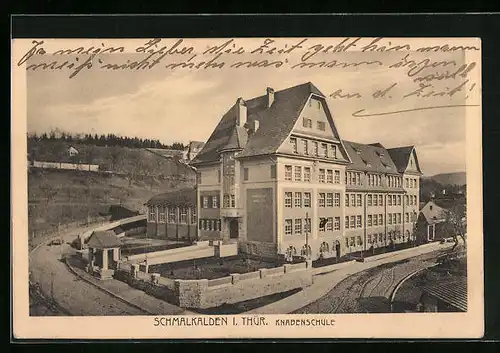 AK Schmalkalden i. Thür., Knabenschule in der Gesamtansicht