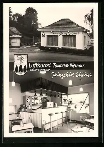 AK Tambach-Dietharz, Pinguin Eisbar, Innen- und Aussenansicht