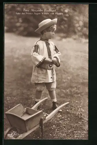 AK Prinz Alexander Ferdinand, Sohn des Prinezn August Wilhelm von Preussen