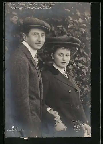 AK Prinz August Wilhelm von Preussen, Prinzessin Alexandra Victoria