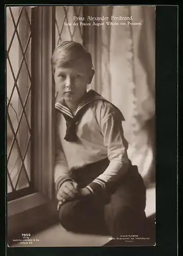 AK Prinz Alexander Ferdinand, Sohn des Prinzen August Wilhelm von Preussen