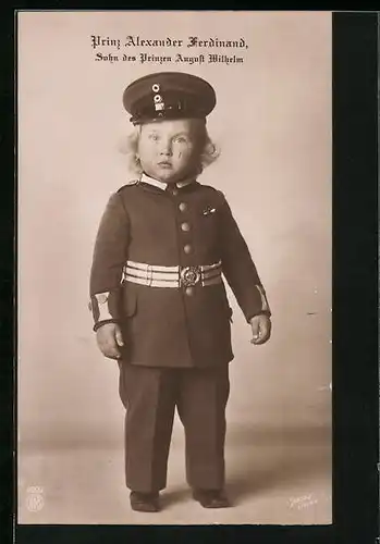 AK Prinz Alexander Ferdinand, Sohn des Prinzen August Wilhelm von Preussen