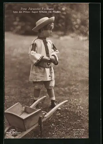 AK Prinz Alexander Ferdinand, Sohn des Prinzen August Wilhelm von Preussen